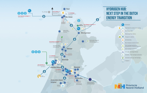 Waterstofhub van Noord-Holland.